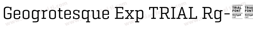 Geogrotesque Exp TRIAL Rg字体转换